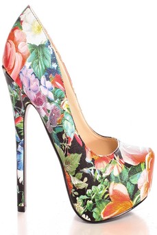 sexy floral heels,floral print heels,sexy heels
