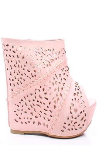 cutout wedges,cut out wedges,wedge shoes,platform wedges