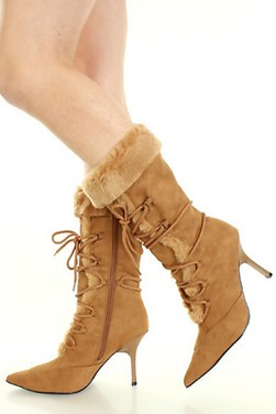 heel boots,fur boots,mid calf boots,suede boots