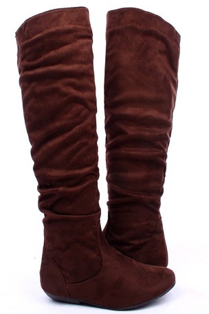 knee high boots,flat knee high boots,suede knee high boots