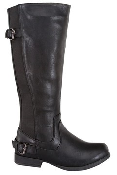 knee high boots,leather knee high boots,black knee high boots