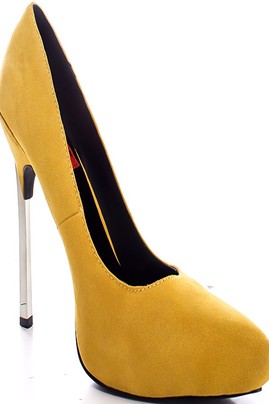 stieltto heels,sexy yellow heels