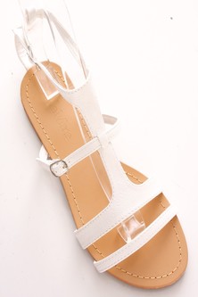 white flat sandals,open toe sandals,cute sandals