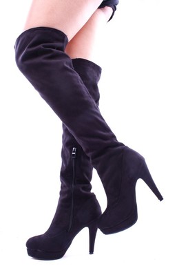 over the knee boots,suede over the knee boots,over the knee heel boots,platform heel boots