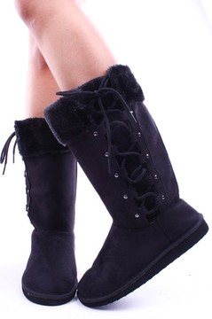 sexy boots,fur boots,black boots,winter boots