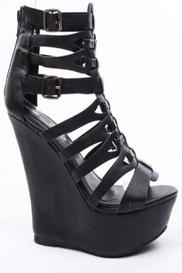 wedge shoes,platform wedges,black wedges,strappy wedges,wedge heels